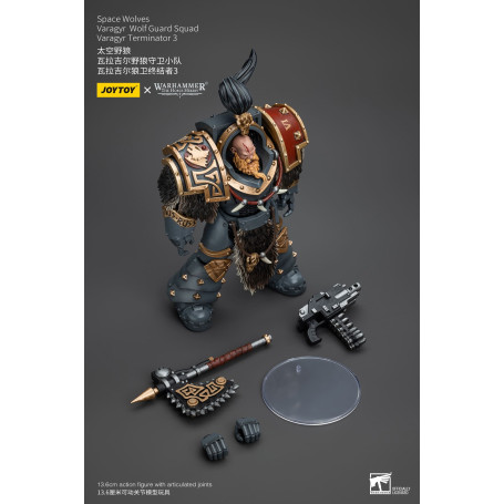 JoyToy Marines Espaciales - Lobos Espaciales - Escuadra Guardia Lobo Varagyr - Varagyr Terminator 3 1/18 - Warhammer 40K