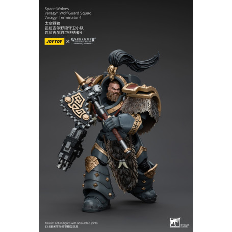 JoyToy Marines Espaciales - Lobos Espaciales - Escuadra Guardia Lobo Varagyr - Varagyr Terminator 4 1/18 - Warhammer 40K