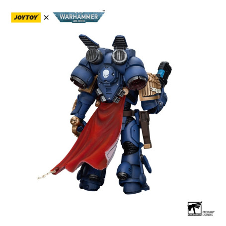 JoyToy - Marines Espaciales - Ultramarines - Capitán Con Jump Pack 1/18 - Warhammer 40K