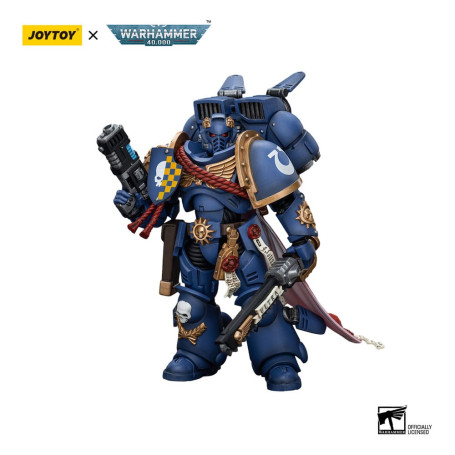 JoyToy - Marines Espaciales - Ultramarines - Capitán Con Jump Pack 1/18 - Warhammer 40K