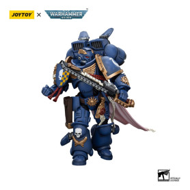 JoyToy - Marines Espaciales - Ultramarines - Capitán Con Jump Pack 1/18 - Warhammer 40K