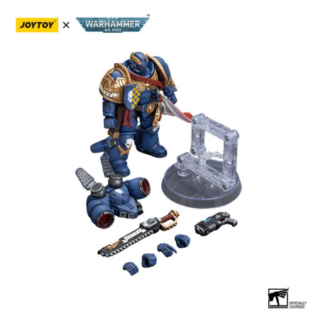 JoyToy - Marines Espaciales - Ultramarines - Capitán Con Jump Pack 1/18 - Warhammer 40K
