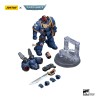 JoyToy - Marines Espaciales - Ultramarines - Jump Pack Intercesores Sargento Con Pistola De Plasma Y Espada De Poder 1/18