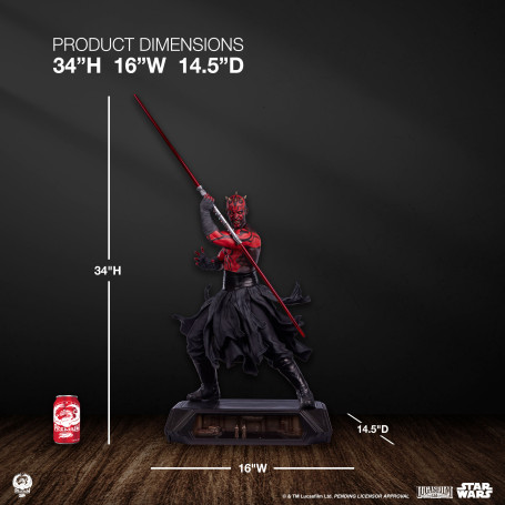 PCS Star Wars- Estatua Darth Maul Deluxe 1/3 Escala Serie Épica - Episodio I La Amenaza Fantasma