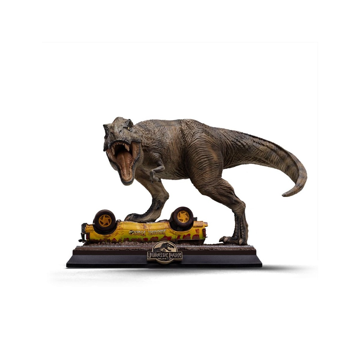 Iron Studios - Ataque del T-Rex - Iconos de Parque Jurásico