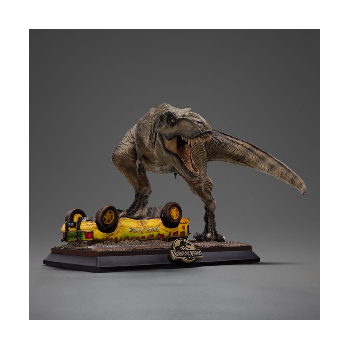 Iron Studios - Ataque del T-Rex - Iconos de Parque Jurásico