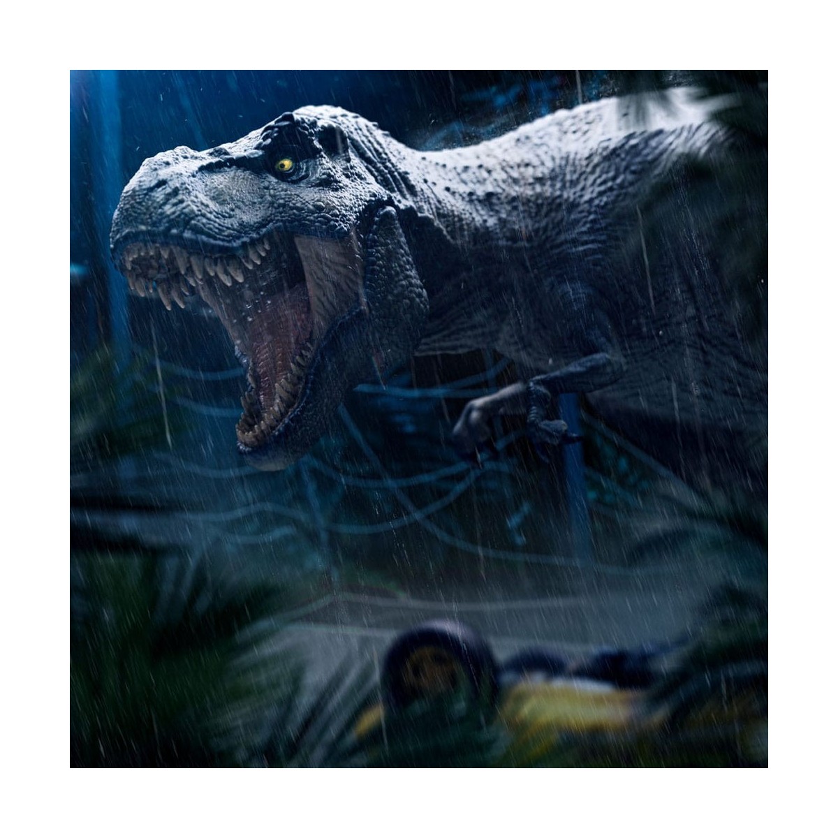 Iron Studios - Ataque del T-Rex - Iconos de Parque Jurásico