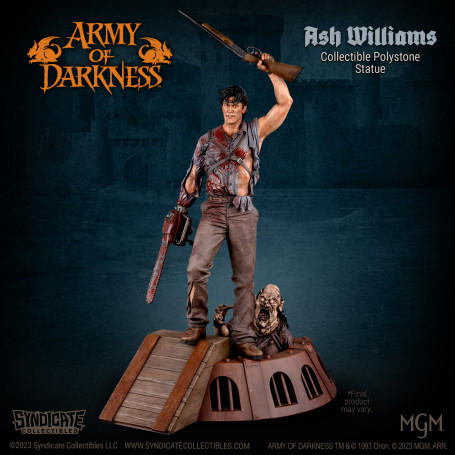 Syndicate Collectibles - Evil Dead Army of Darkness - Ash Williams Estatua Premium 1/10 Apex Edition