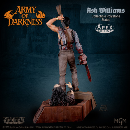 Syndicate Collectibles - Evil Dead Army of Darkness - Ash Williams Estatua Premium 1/10 Apex Edition