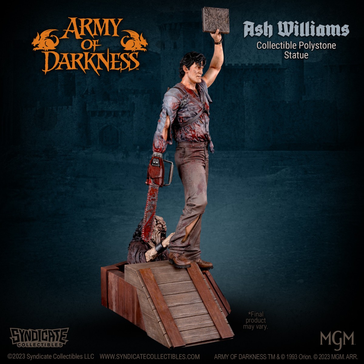 Syndicate Collectibles - Evil Dead Army of Darkness - Ash Williams Estatua Premium 1/10 Apex Edition
