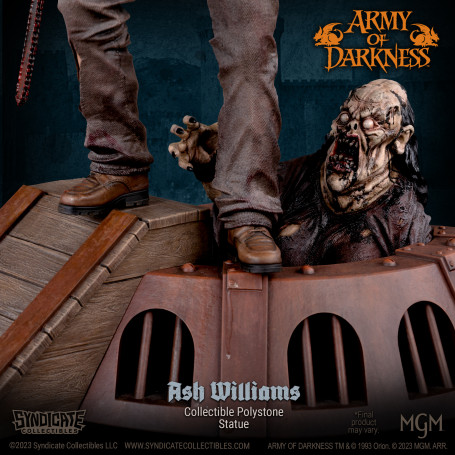 Syndicate Collectibles - Evil Dead Army of Darkness - Ash Williams Estatua Premium 1/10 Apex Edition