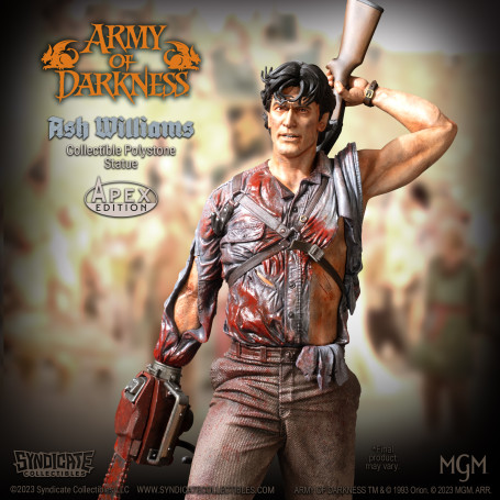 Syndicate Collectibles - Evil Dead Army of Darkness - Ash Williams Estatua Premium 1/10 Apex Edition