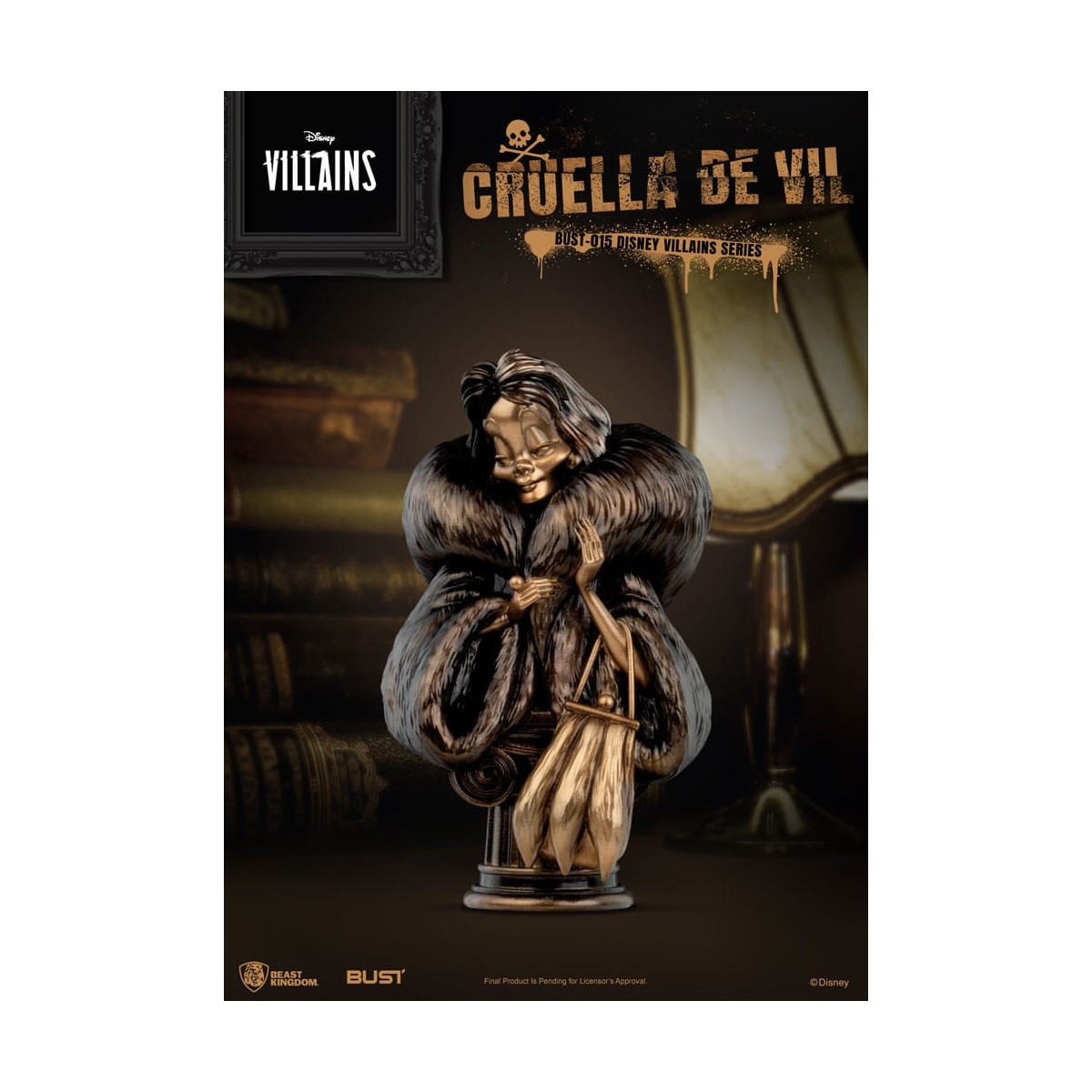 Beast Kingdom - Disney Villains Series Cruella De Vil busto pvc