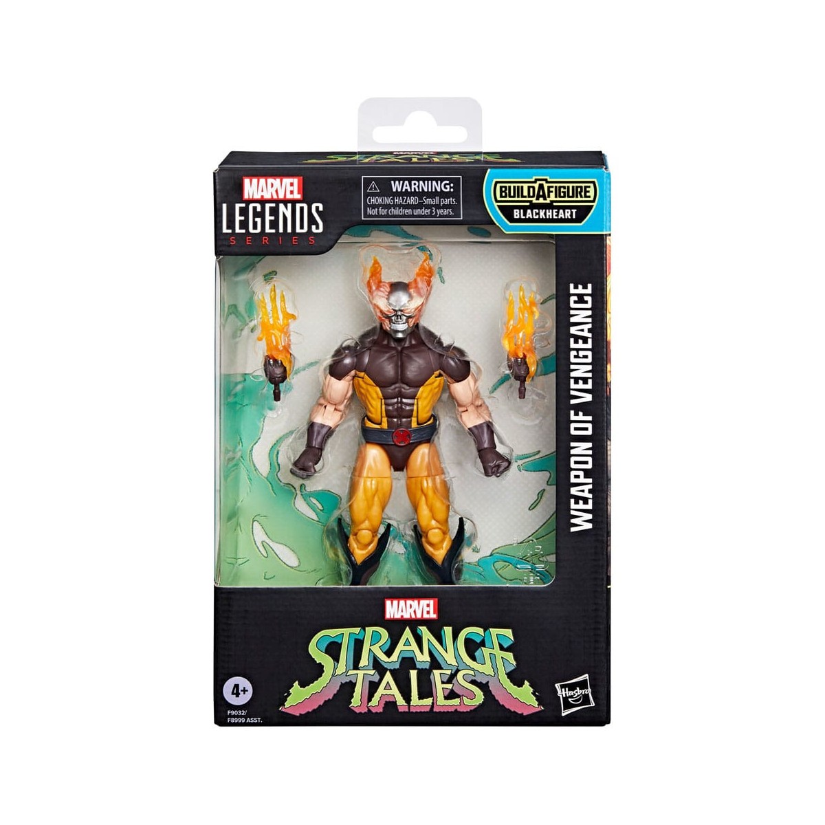 Marvel Legends Strange Tales - Arma de Venganza (Hellverine) - Corazón Negro BAF