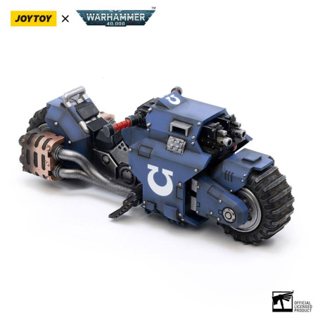 JoyToy Marines Espaciales - Ultramarines - Moto Outrider 1/18 - Warhammer 40K