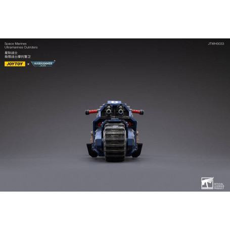 JoyToy Marines Espaciales - Ultramarines - Moto Outrider 1/18 - Warhammer 40K