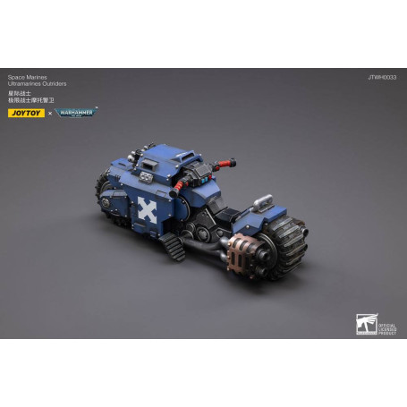JoyToy Marines Espaciales - Ultramarines - Moto Outrider 1/18 - Warhammer 40K