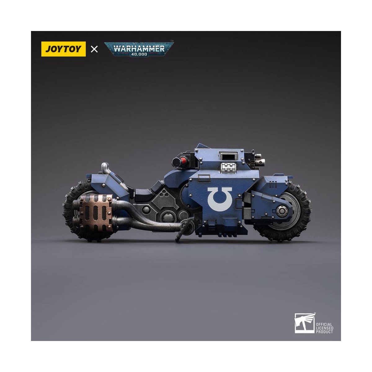 JoyToy Marines Espaciales - Ultramarines - Moto Outrider 1/18 - Warhammer 40K