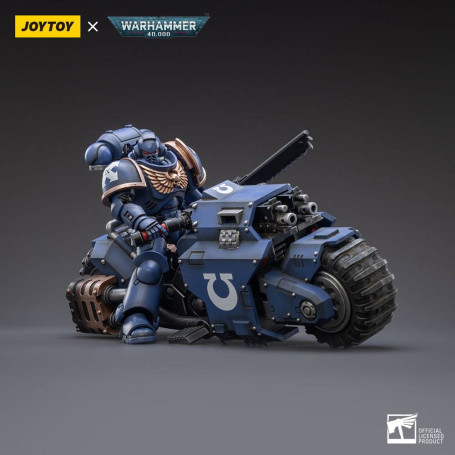 JoyToy Marines Espaciales - Ultramarines - Moto Outrider 1/18 - Warhammer 40K