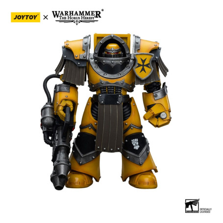 JoyToy Imperial Fists - Legion Cataphractii Terminator Squad - Legion Cataphractii with Heavy Flamer 1/18