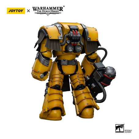 JoyToy Imperial Fists - Legion Cataphractii Terminator Squad - Legion Cataphractii with Heavy Flamer 1/18