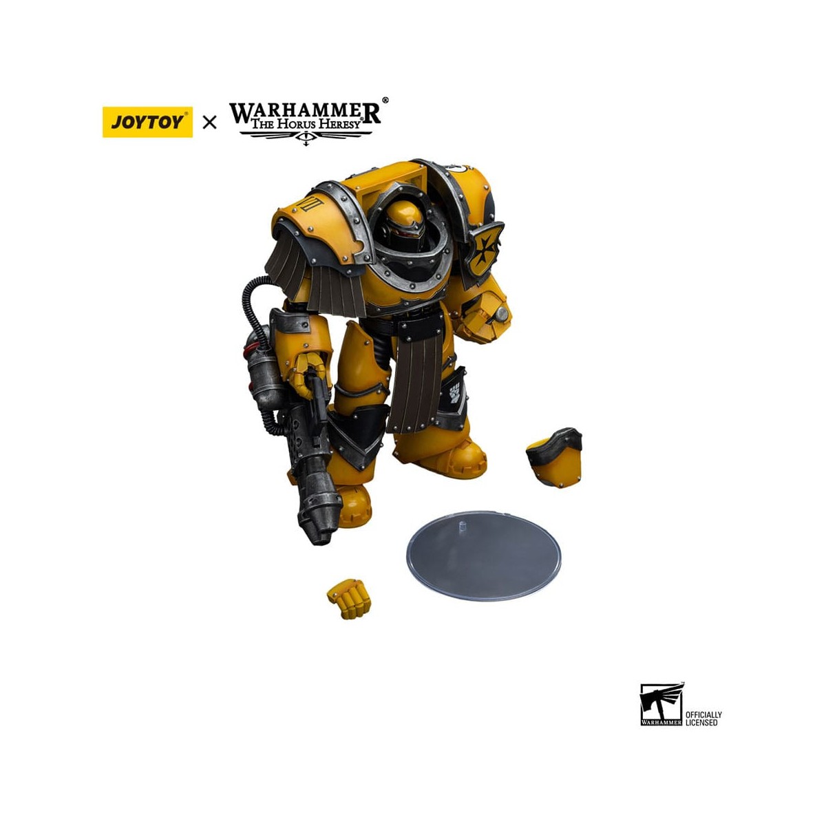 JoyToy Imperial Fists - Legion Cataphractii Terminator Squad - Legion Cataphractii with Heavy Flamer 1/18