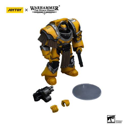 JoyToy Imperial Fists - Legion Cataphractii Terminator Squad - Legion Cataphractii with Chainfist 1/18