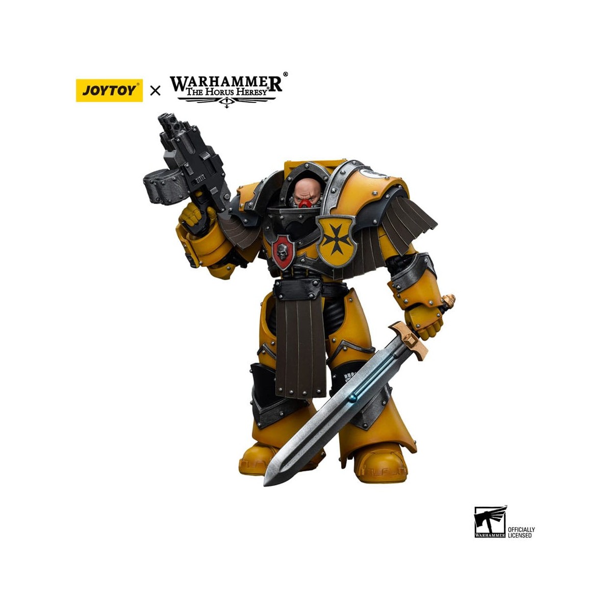 JoyToy Imperial Fists - Legion Cataphractii Terminator Squad - Legion Cataphractii with Power Sword 1/18