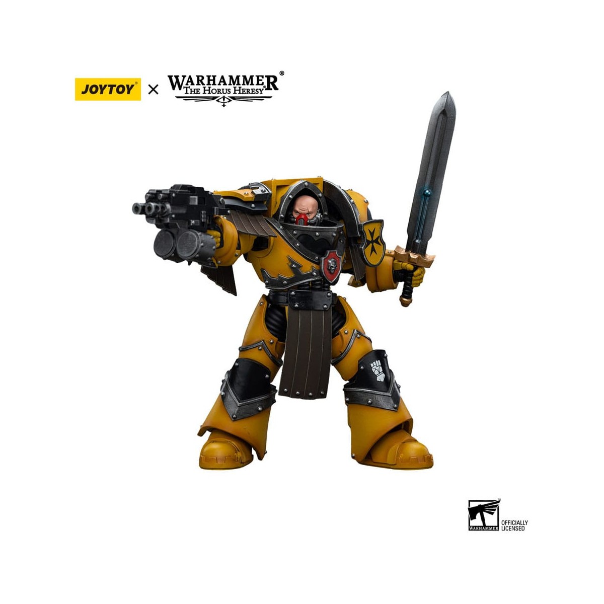 JoyToy Imperial Fists - Legion Cataphractii Terminator Squad - Legion Cataphractii with Power Sword 1/18