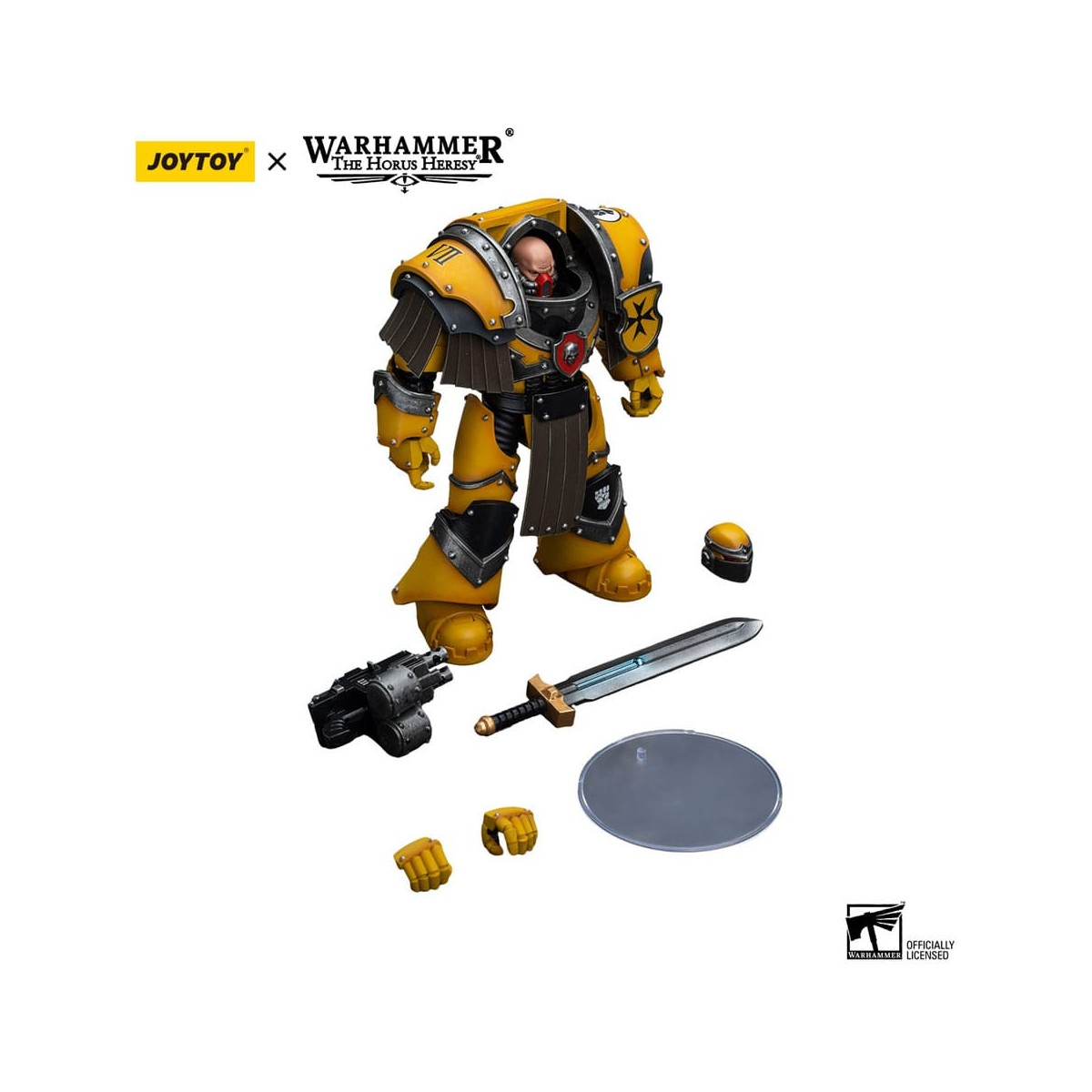 JoyToy Imperial Fists - Legion Cataphractii Terminator Squad - Legion Cataphractii with Power Sword 1/18