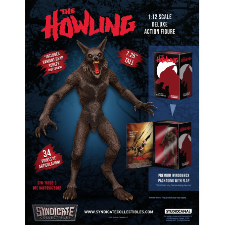 Syndicate Collectibles - The Howling - Hombre lobo 1/12