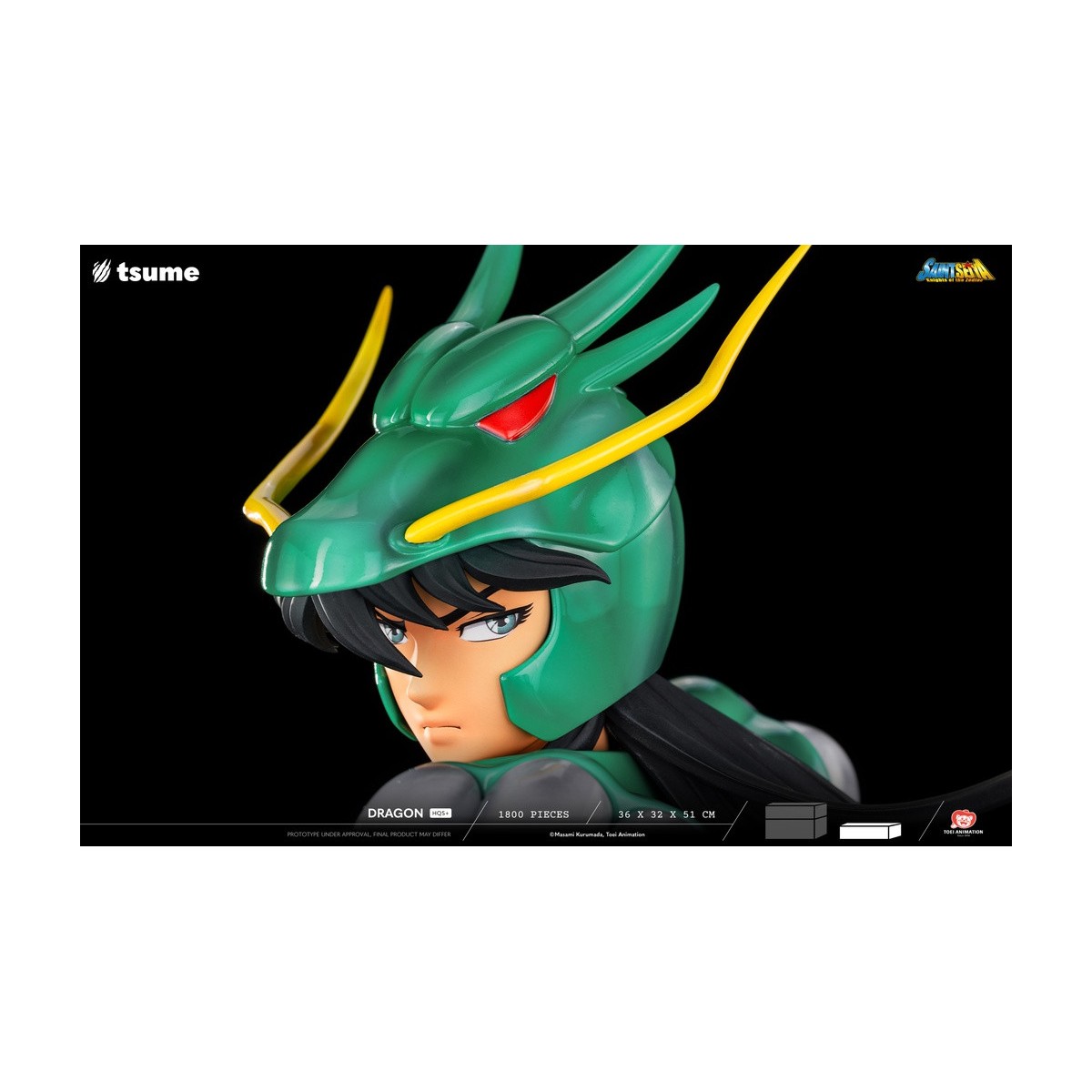 Tsume Estatua HQS+ Saint Seiya - Shiryu of the Dragon V.1 1/4