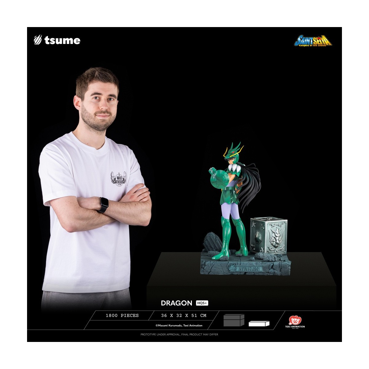Tsume Estatua HQS+ Saint Seiya - Shiryu of the Dragon V.1 1/4