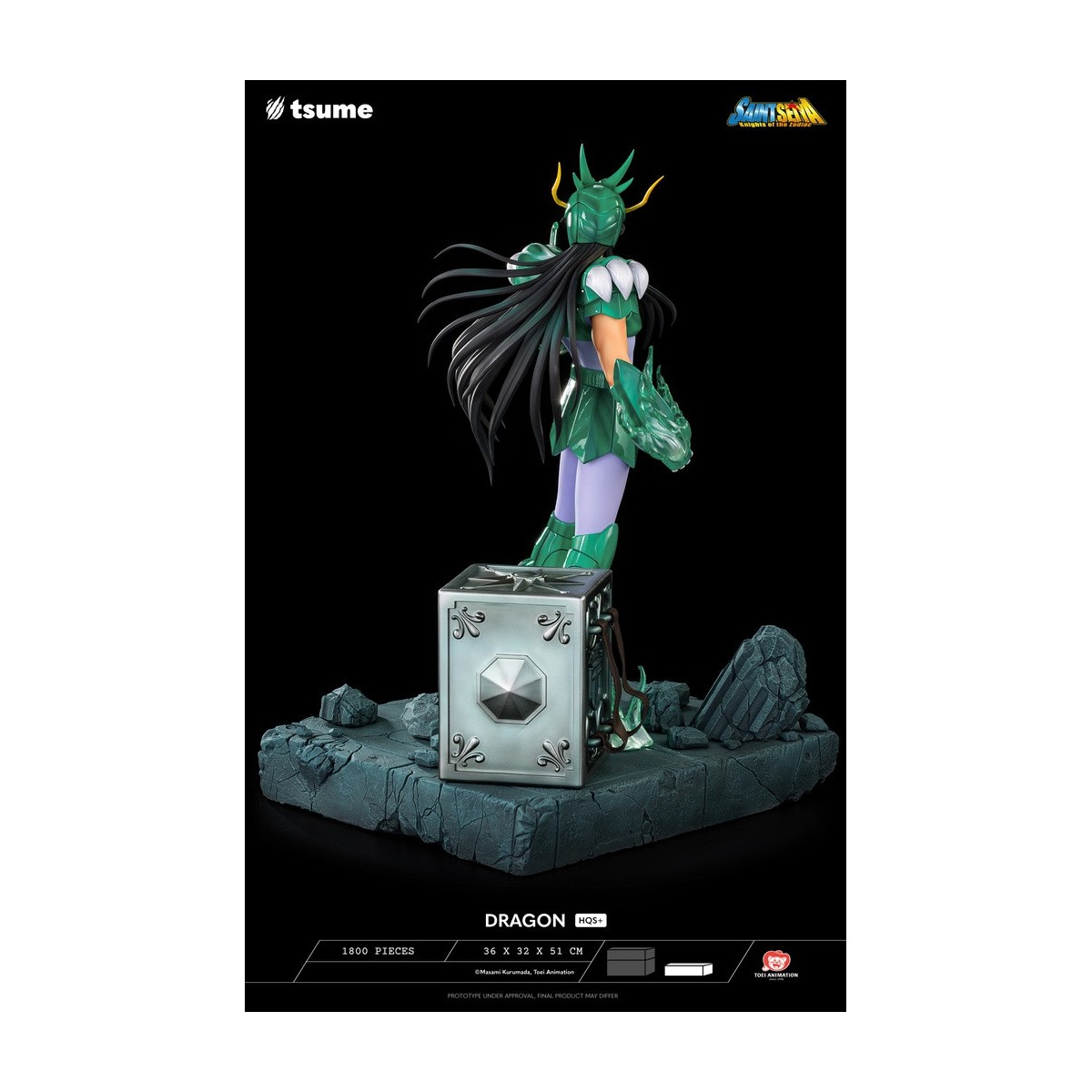 Tsume Estatua HQS+ Saint Seiya - Shiryu of the Dragon V.1 1/4