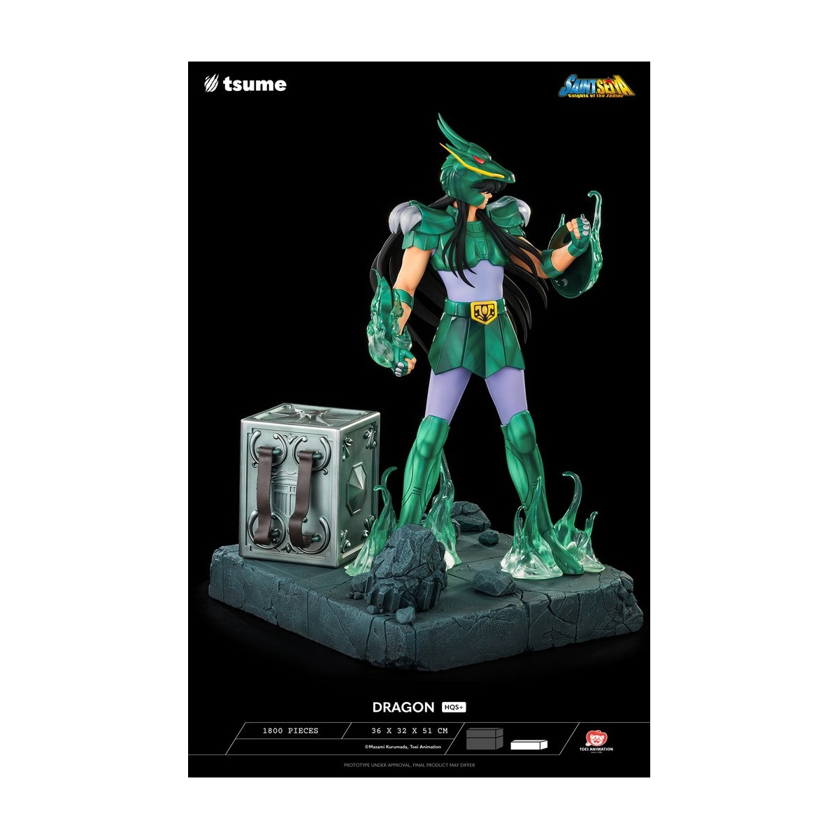 Tsume Estatua HQS+ Saint Seiya - Shiryu of the Dragon V.1 1/4