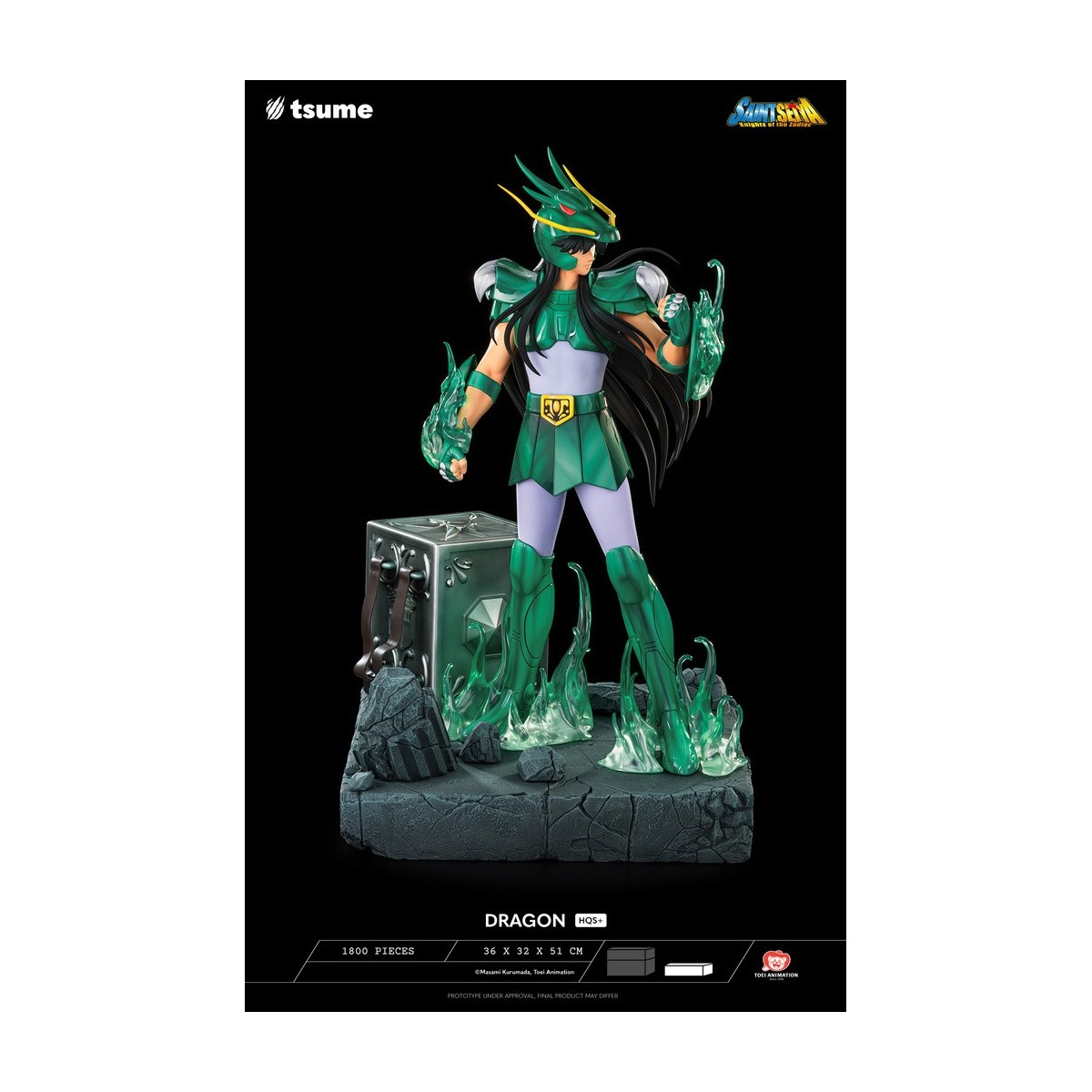 Tsume Estatua HQS+ Saint Seiya - Shiryu of the Dragon V.1 1/4