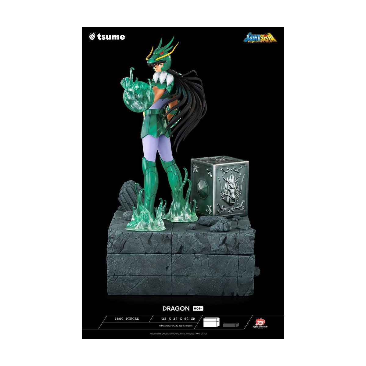 Tsume Estatua HQS+ Saint Seiya - Shiryu of the Dragon V.1 1/4