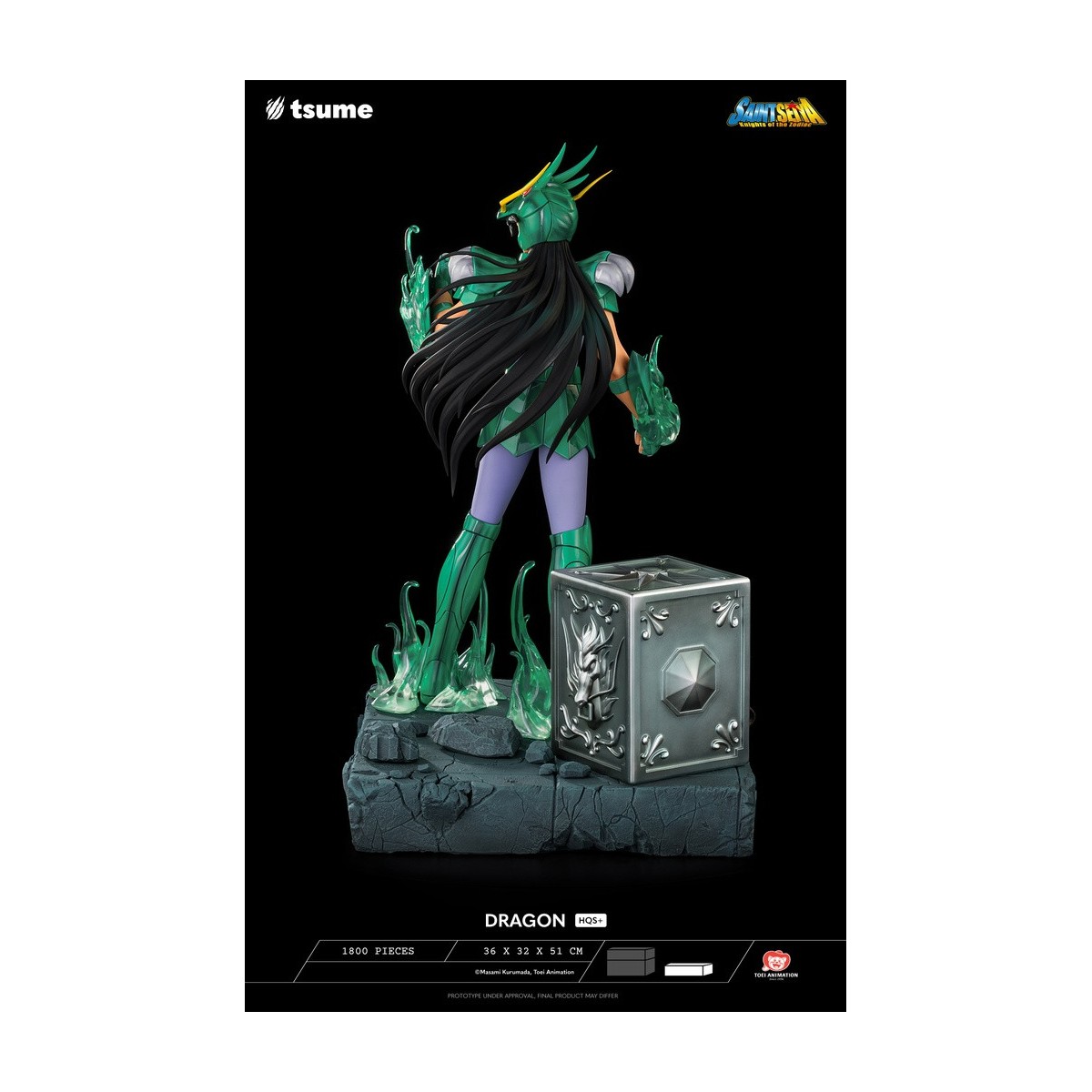 Tsume Estatua HQS+ Saint Seiya - Shiryu of the Dragon V.1 1/4