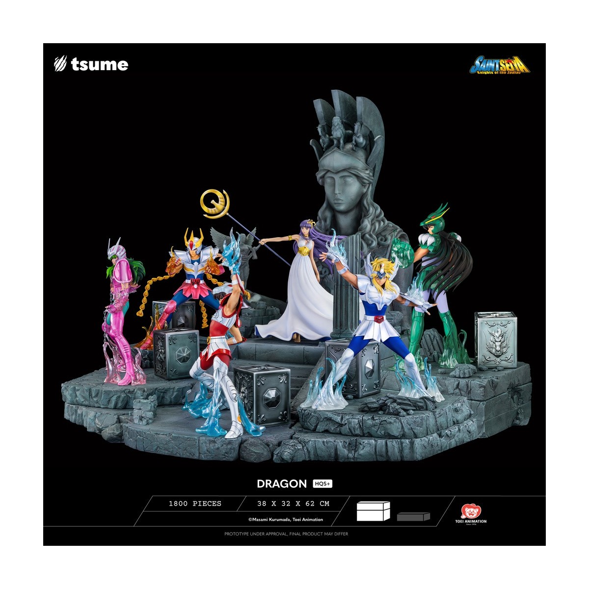 Tsume Estatua HQS+ Saint Seiya - Shiryu of the Dragon V.1 1/4