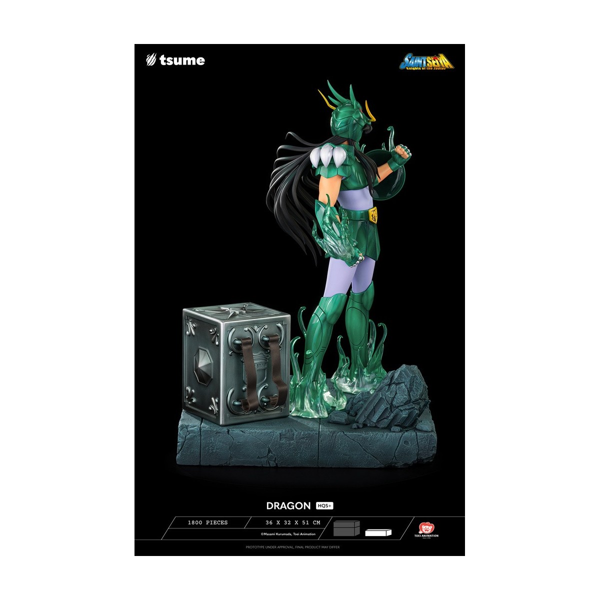Tsume Estatua HQS+ Saint Seiya - Shiryu of the Dragon V.1 1/4