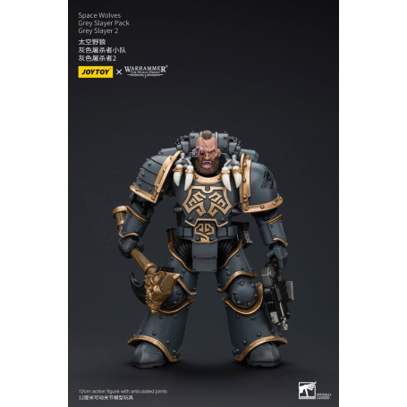 JoyToy Space Marines - Space Wolves - Grey Slayer Pack - Grey Slayer 2 1/18 - La Herejía de Horus