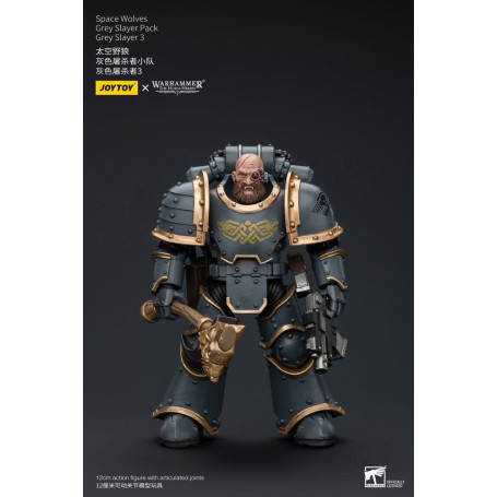 JoyToy Space Marines - Space Wolves - Grey Slayer Pack - Grey Slayer 3 1/18 - La Herejía de Horus