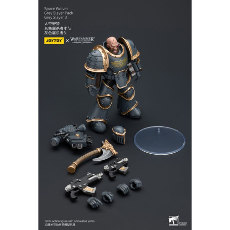 JoyToy Space Marines - Space Wolves - Grey Slayer Pack - Grey Slayer 3 1/18 - La Herejía de Horus