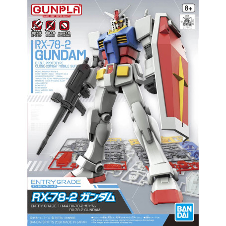 Bandai - Gunpla - Entry Grade - RX-78-2 1/144 - Mobile Suit Gundam