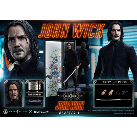 Prime 1 Studio - John Wick Capítulo 4 Ultimate Premium Masterline Series 1/4 John Wick Deluxe Bonus Version