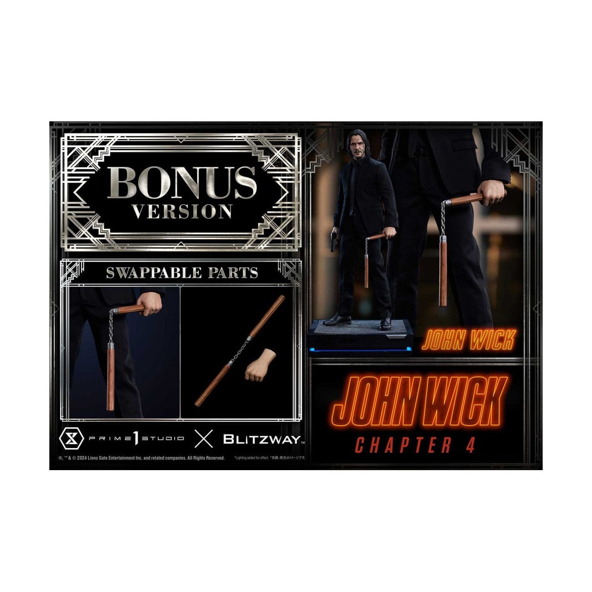 Prime 1 Studio - John Wick Capítulo 4 Ultimate Premium Masterline Series 1/4 John Wick Deluxe Bonus Version
