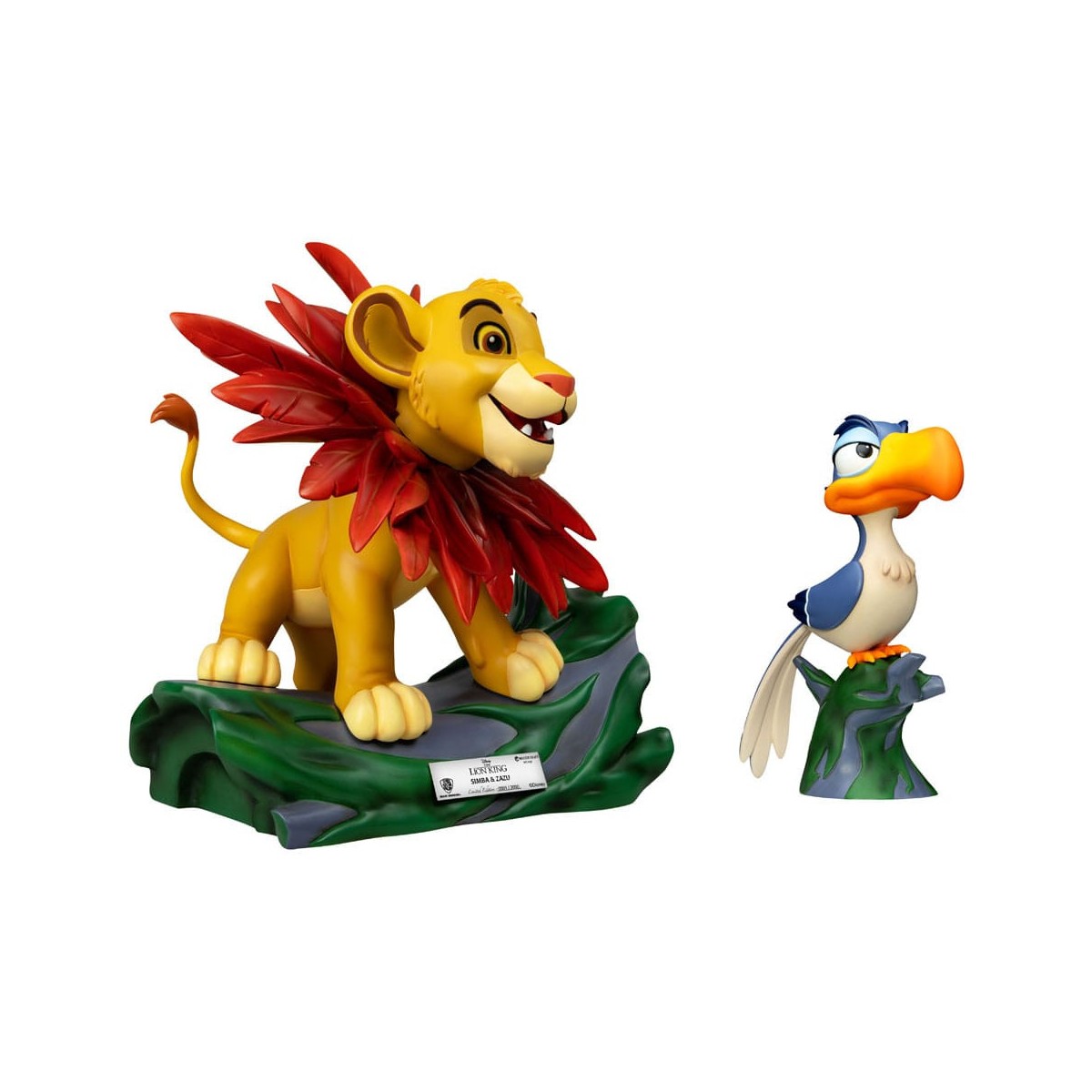 Disney - Beast Kingdom Master Craft Pequeño Simba y Zazu - El Rey León
