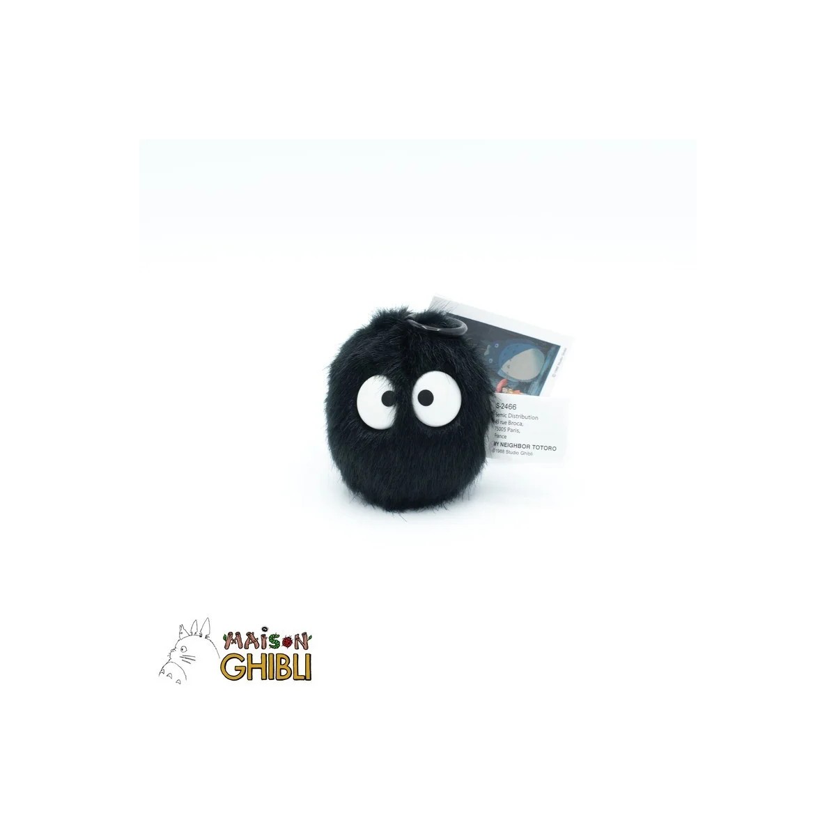 Peluche vibrador cabeza negra Maison Ghibli - Susuwatari Mi vecino Totoro