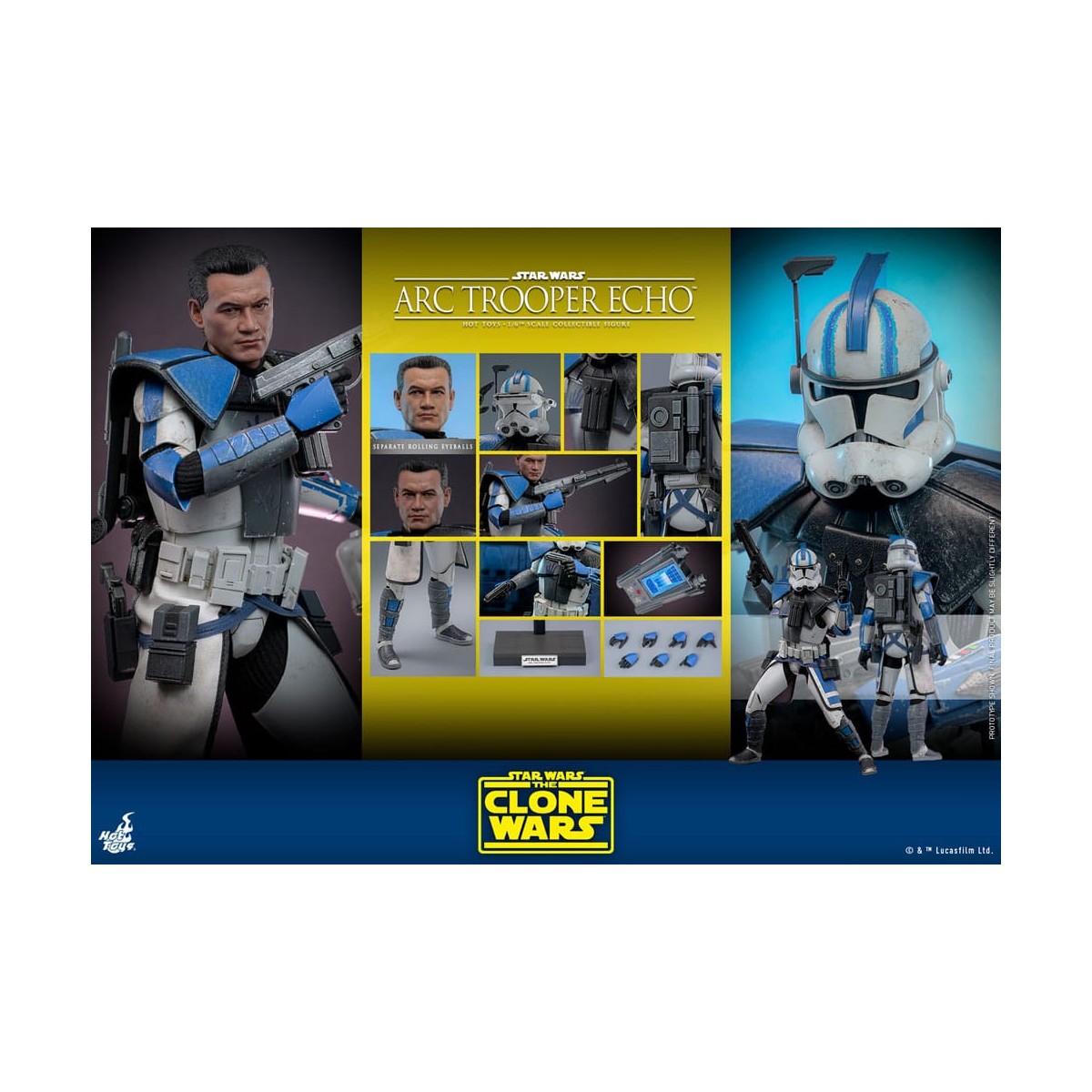 Hot Toys Star Wars - Clone Trooper Echo - The Clone Wars 1/6