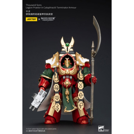 JoyToy Space Marines - Thousand sons Legion Praetor in Cataphractii Terminator Armour - 1/18 - La Herejía de Horus